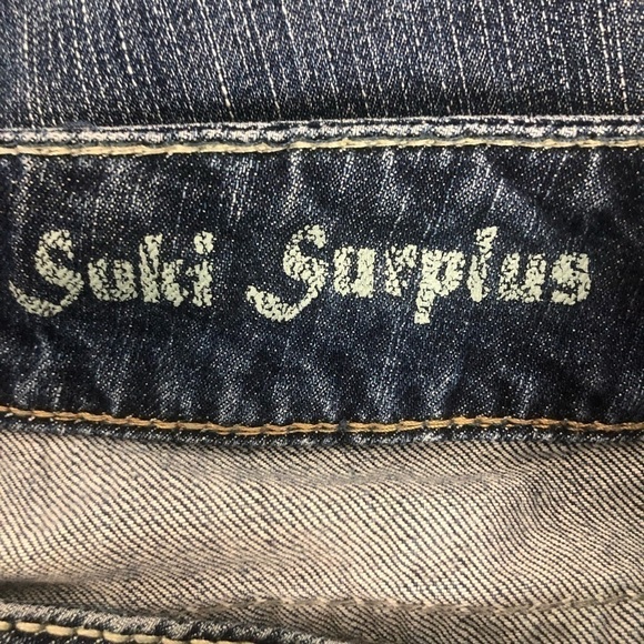 SILVER Women’s Blue Jeans Size 7/8 (29) SUKI Surplus Button Pockets Distressed - Picture 7 of 16